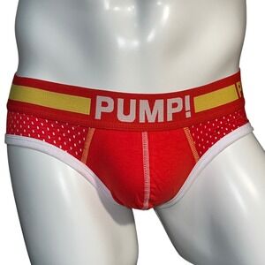 PUMP!‎ Classic Mesh Brief Red Size L (30-32) H117 NWT